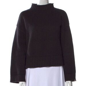 Extreme Cashmere Navy Roll Neck Sweater